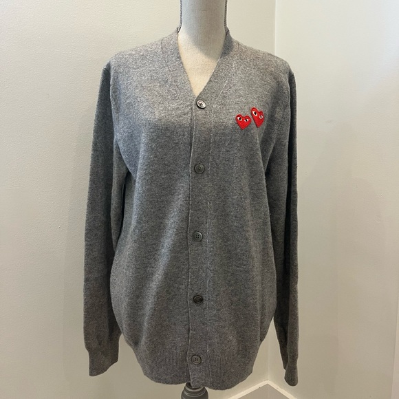 Comme des Garçons PLAY Wool Cardigan - Picture 1 of 9